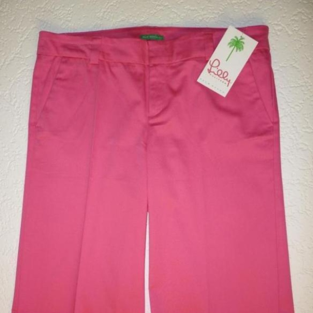 Lilly Pulitzer Courtney Pink Short Capri Pants